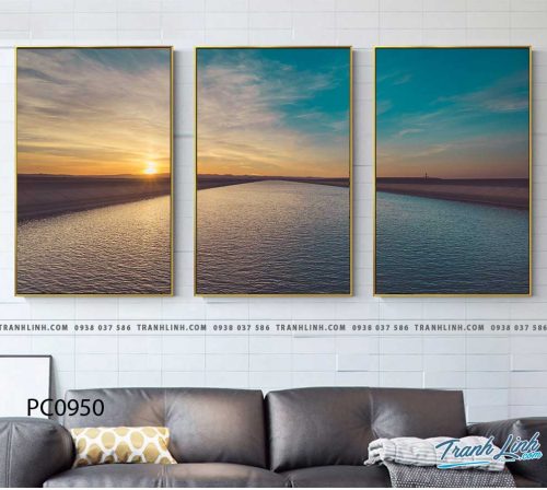 Bo tranh Canvas treo tuong trang tri phong khach phong canh PC0950
