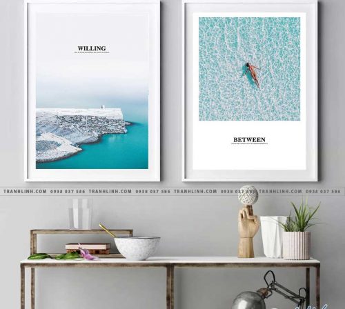 Bo tranh Canvas treo tuong trang tri phong khach phong canh PC0963 1