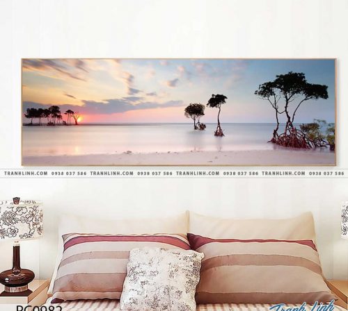 Bo tranh Canvas treo tuong trang tri phong khach phong canh PC0982