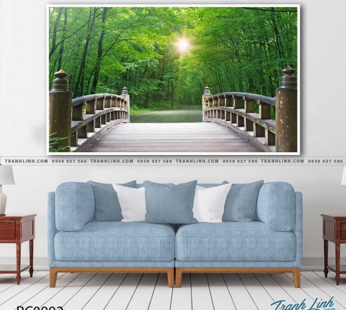 Bo tranh Canvas treo tuong trang tri phong khach phong canh PC0992