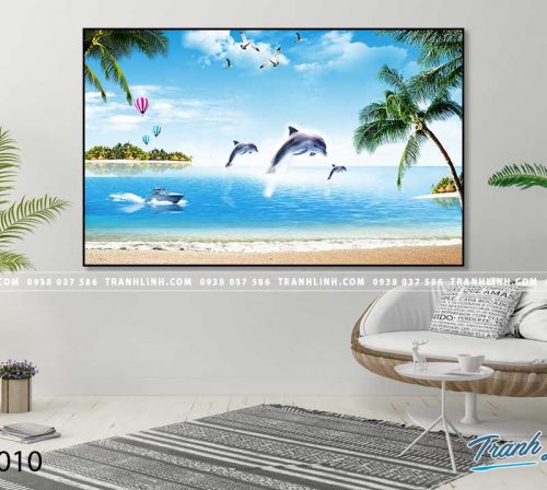 Bo tranh Canvas treo tuong trang tri phong khach phong canh PC1010