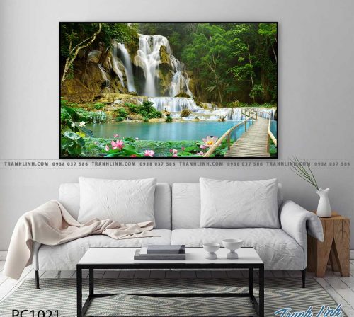 Bo tranh Canvas treo tuong trang tri phong khach phong canh PC1021
