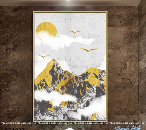 Bo tranh Canvas treo tuong trang tri phong khach phong canh PC1037