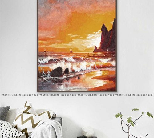 Bo tranh Canvas treo tuong trang tri phong khach phong canh PC1055