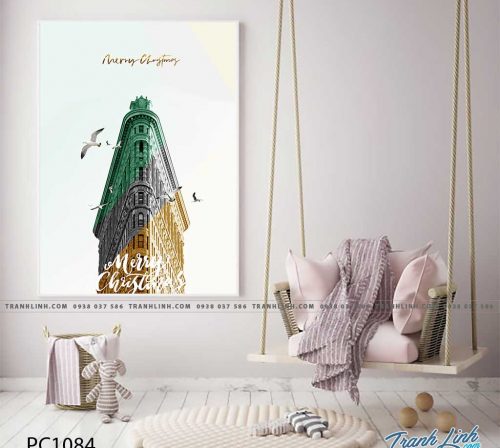 Bo tranh Canvas treo tuong trang tri phong khach phong canh PC1084