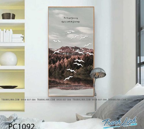 Bo tranh Canvas treo tuong trang tri phong khach phong canh PC1092