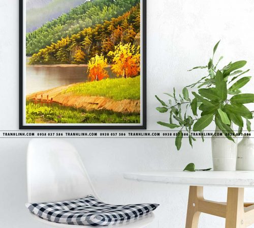 Bo tranh Canvas treo tuong trang tri phong khach phong canh PC1097