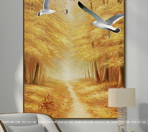 Bo tranh Canvas treo tuong trang tri phong khach phong canh PC1142