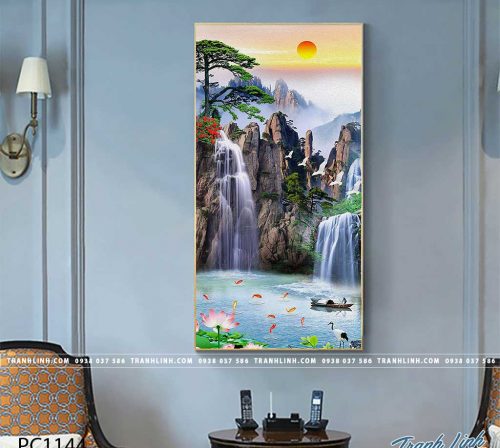 Bo tranh Canvas treo tuong trang tri phong khach phong canh PC1144