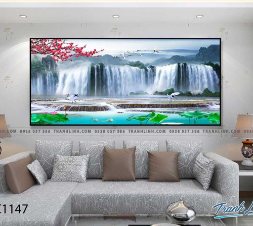 Bo tranh Canvas treo tuong trang tri phong khach phong canh PC1147
