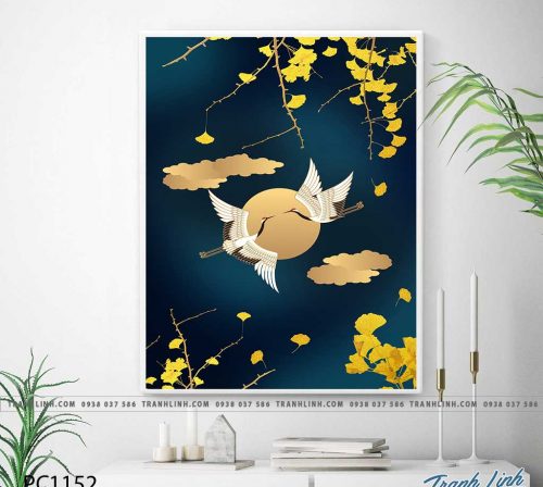 Bo tranh Canvas treo tuong trang tri phong khach phong canh PC1152