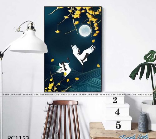 Bo tranh Canvas treo tuong trang tri phong khach phong canh PC1153