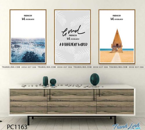 Bo tranh Canvas treo tuong trang tri phong khach phong canh PC1163
