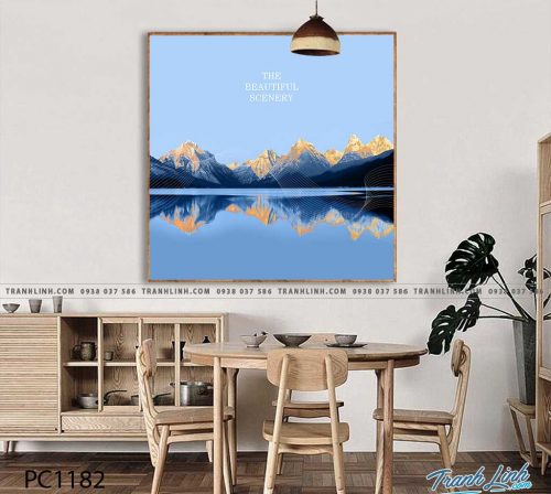 Bo tranh Canvas treo tuong trang tri phong khach phong canh PC1182