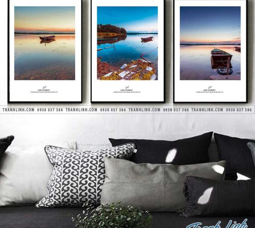 Bo tranh Canvas treo tuong trang tri phong khach phong canh PC1321