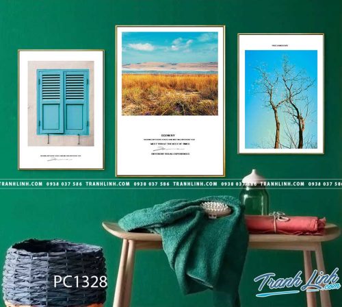 Bo tranh Canvas treo tuong trang tri phong khach phong canh PC1328