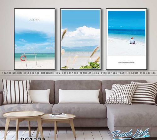 Bo tranh Canvas treo tuong trang tri phong khach phong canh PC1337