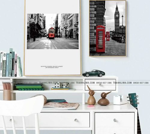 Bo tranh Canvas treo tuong trang tri phong khach phong canh PC1369