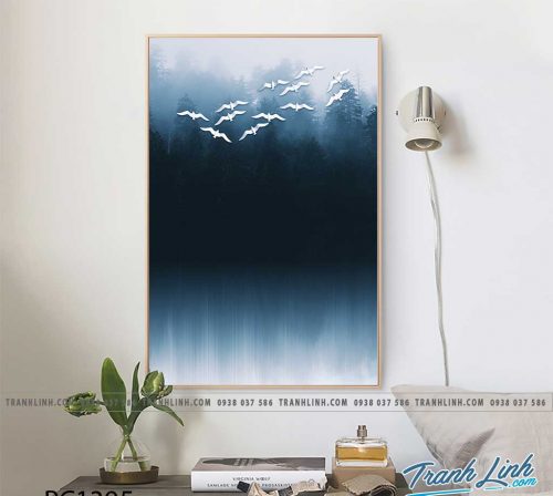 Bo tranh Canvas treo tuong trang tri phong khach phong canh PC1395