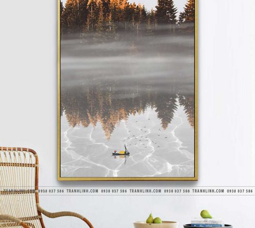 Bo tranh Canvas treo tuong trang tri phong khach phong canh PC1423