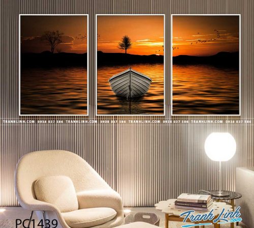Bo tranh Canvas treo tuong trang tri phong khach phong canh PC1439