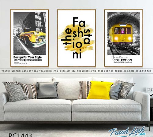 Bo tranh Canvas treo tuong trang tri phong khach phong canh PC1443