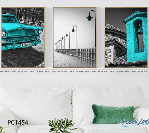 Bo tranh Canvas treo tuong trang tri phong khach phong canh PC1454