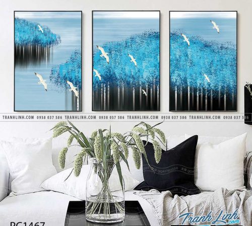 Bo tranh Canvas treo tuong trang tri phong khach phong canh PC1467