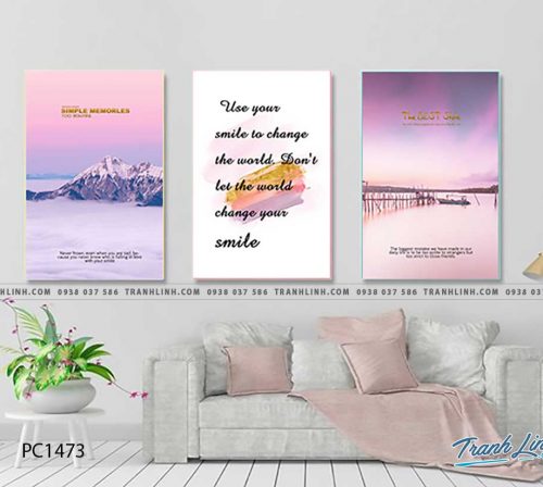 Bo tranh Canvas treo tuong trang tri phong khach phong canh PC1473