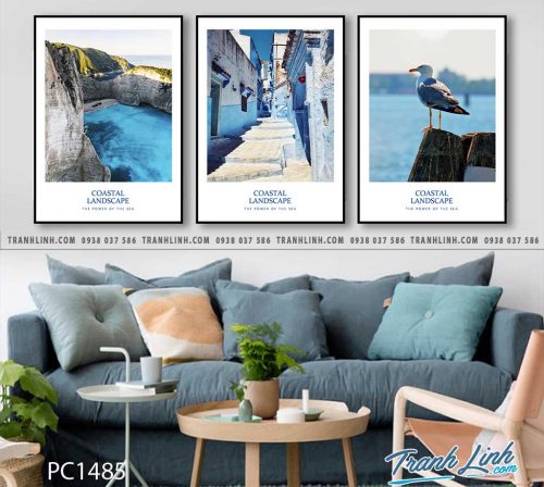 Bo tranh Canvas treo tuong trang tri phong khach phong canh PC1485