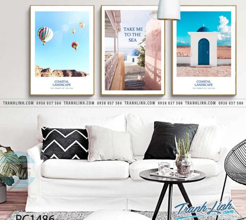 Bo tranh Canvas treo tuong trang tri phong khach phong canh PC1486
