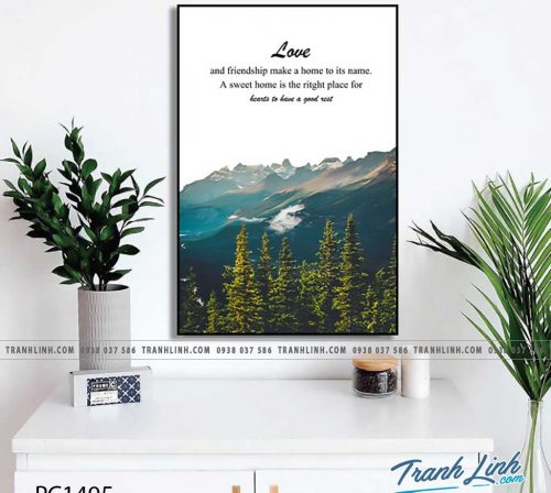 Bo tranh Canvas treo tuong trang tri phong khach phong canh PC1495