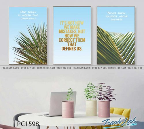 Bo tranh Canvas treo tuong trang tri phong khach phong canh PC1598