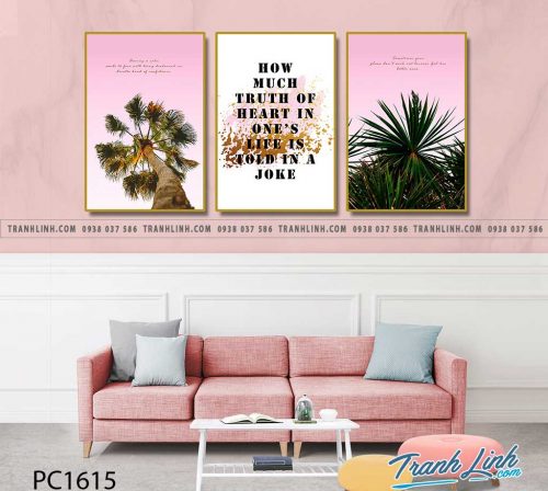 Bo tranh Canvas treo tuong trang tri phong khach phong canh PC1615