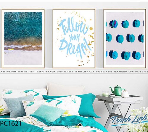 Bo tranh Canvas treo tuong trang tri phong khach phong canh PC1621