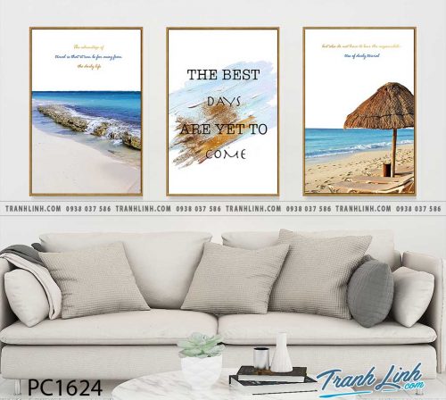 Bo tranh Canvas treo tuong trang tri phong khach phong canh PC1624
