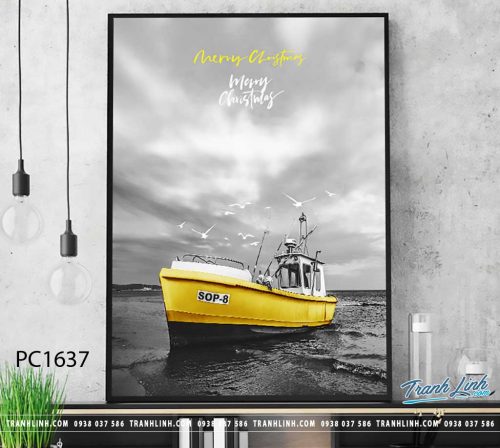 Bo tranh Canvas treo tuong trang tri phong khach phong canh PC1637