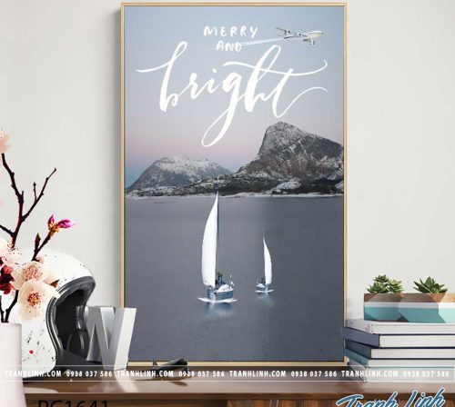 Bo tranh Canvas treo tuong trang tri phong khach phong canh PC1641