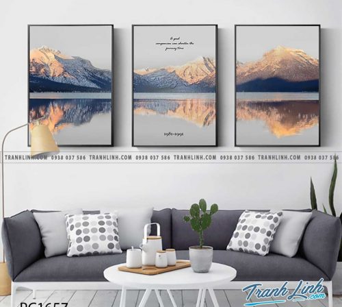 Bo tranh Canvas treo tuong trang tri phong khach phong canh PC1657