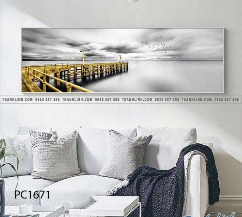 Bo tranh Canvas treo tuong trang tri phong khach phong canh PC1671