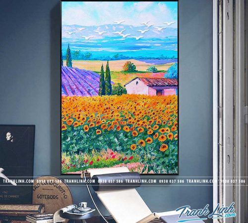 Bo tranh Canvas treo tuong trang tri phong khach phong canh PC1675