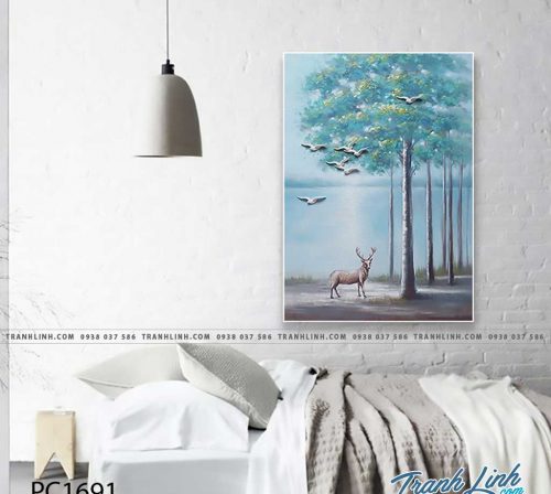 Bo tranh Canvas treo tuong trang tri phong khach phong canh PC1691