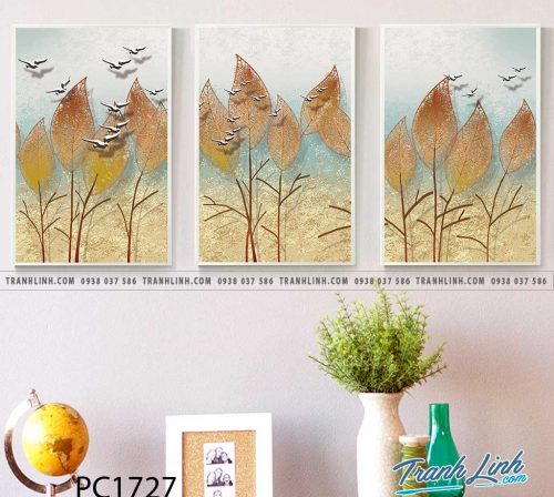 Bo tranh Canvas treo tuong trang tri phong khach phong canh PC1727