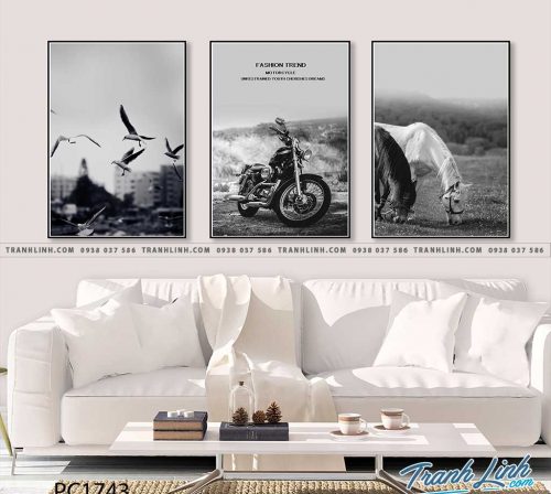 Bo tranh Canvas treo tuong trang tri phong khach phong canh PC1743