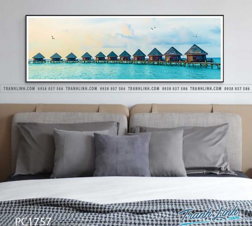 Bo tranh Canvas treo tuong trang tri phong khach phong canh PC1757