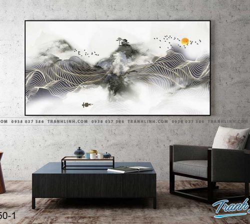 Bo tranh Canvas treo tuong trang tri phong khach truu tuong TT0050 2