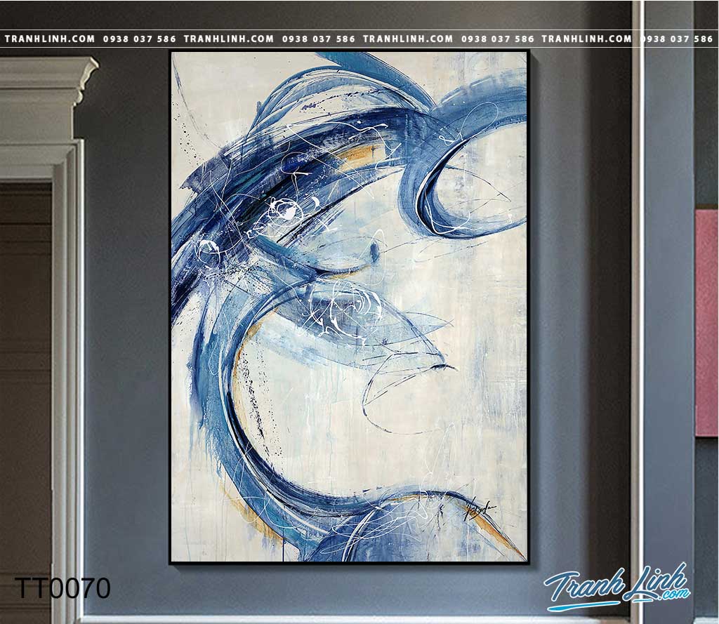 Bo tranh Canvas treo tuong trang tri phong khach truu tuong TT0070
