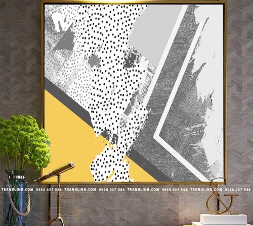 Bo tranh Canvas treo tuong trang tri phong khach truu tuong TT0071