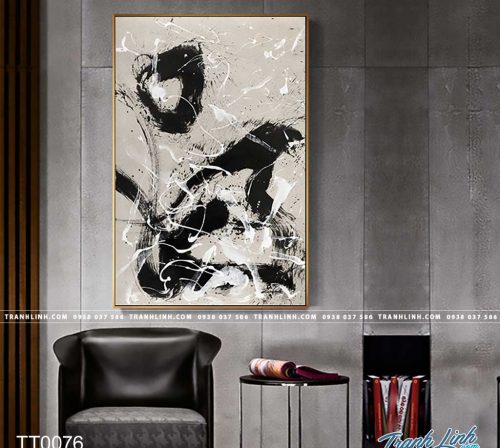 Bo tranh Canvas treo tuong trang tri phong khach truu tuong TT0076