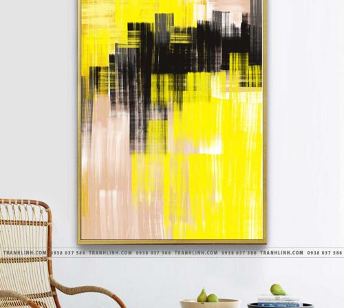 Bo tranh Canvas treo tuong trang tri phong khach truu tuong TT0080